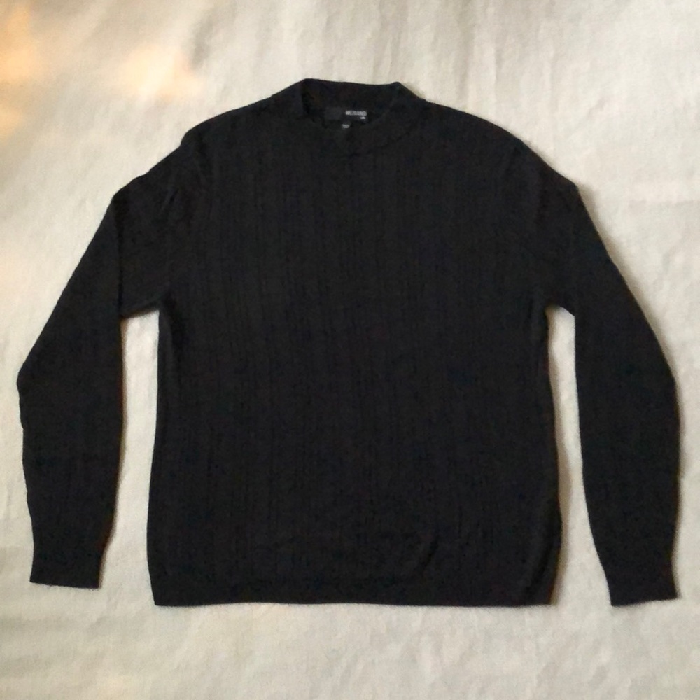 Like new Murano silk lightweight sweater. Black mock turtleneck. Size L